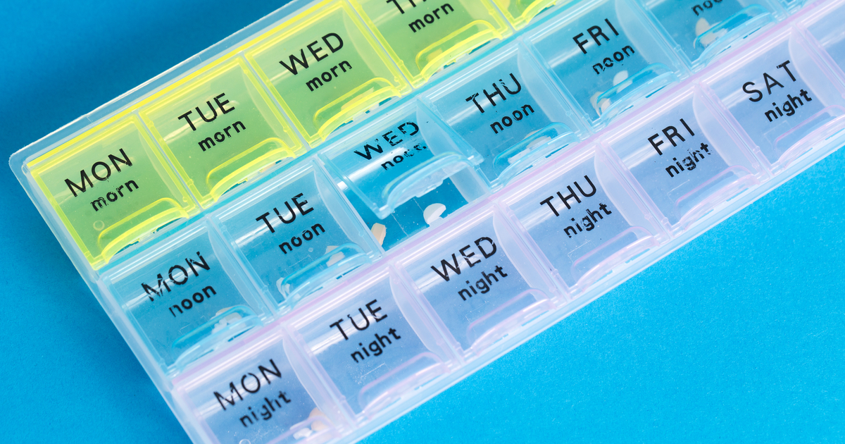 Using a pill organizer for proper senior medication management can be helpful.